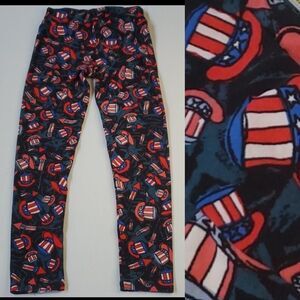 LULAROE AMERICANA AMERICAN USA TRUMP BIDEN ELECTION DAY red white blue LEGGINGS